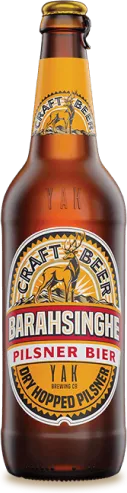 Bottle of Barahsinghe Pilsner Bier